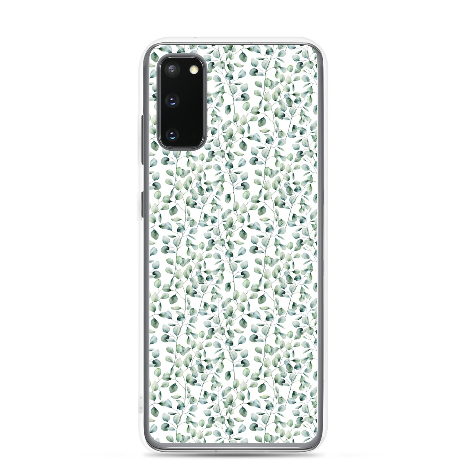 Thin Branch and Green Leaves - Clear Galaxy Case - Image 6