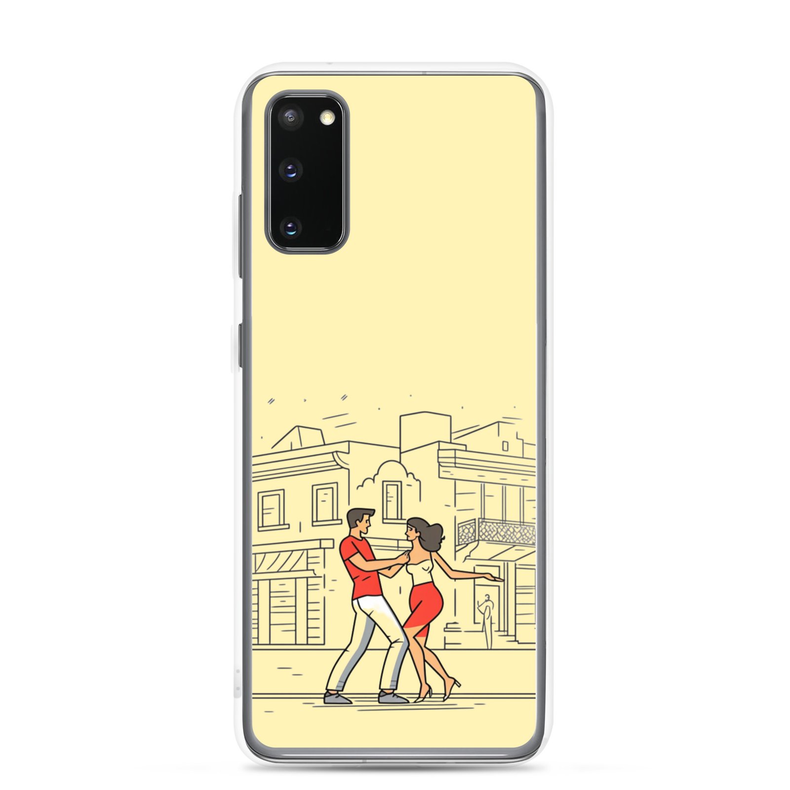 Couple Dancing Bachata - Clear Galaxy Case - Image 6