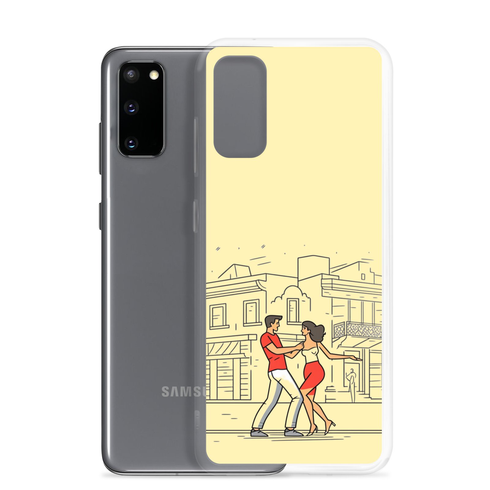 Couple Dancing Bachata - Clear Galaxy Case - Image 7