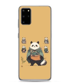 Alternative view of Cute Panda - Clear Galaxy Case