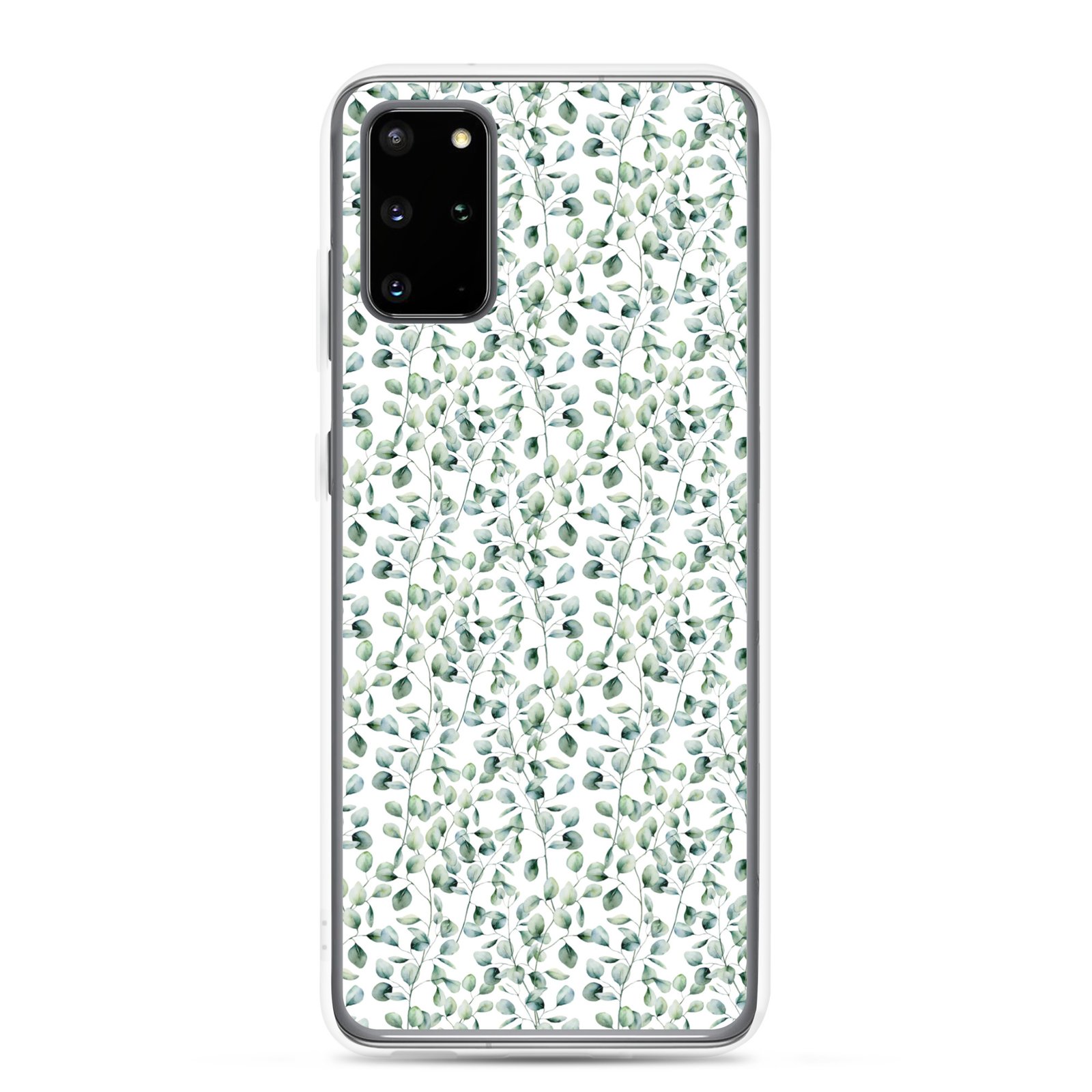 Thin Branch and Green Leaves - Clear Galaxy Case - Image 2