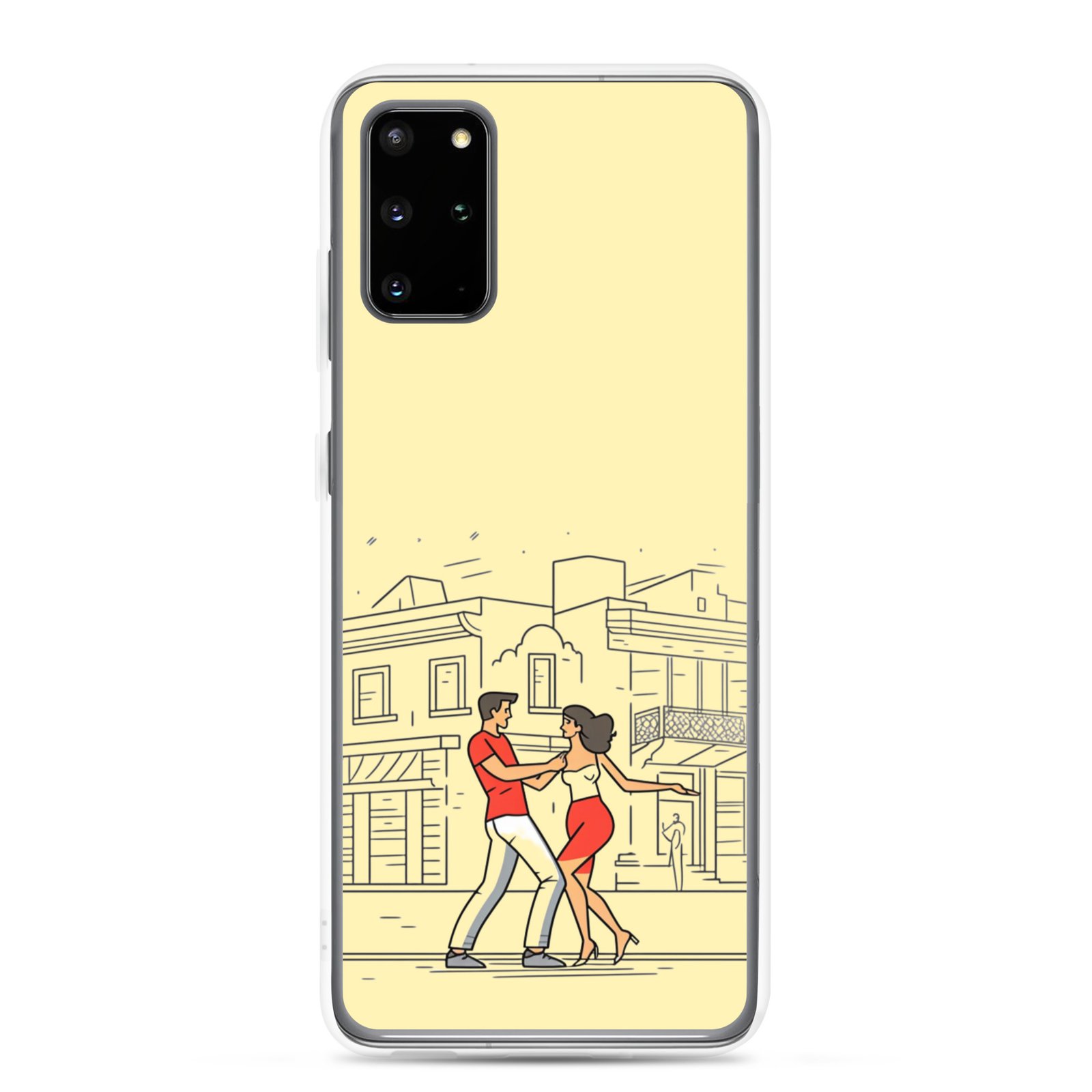 Couple Dancing Bachata - Clear Galaxy Case - Image 2