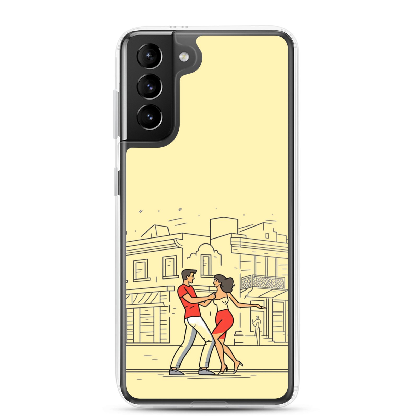 Couple Dancing Bachata - Clear Galaxy Case - Image 8
