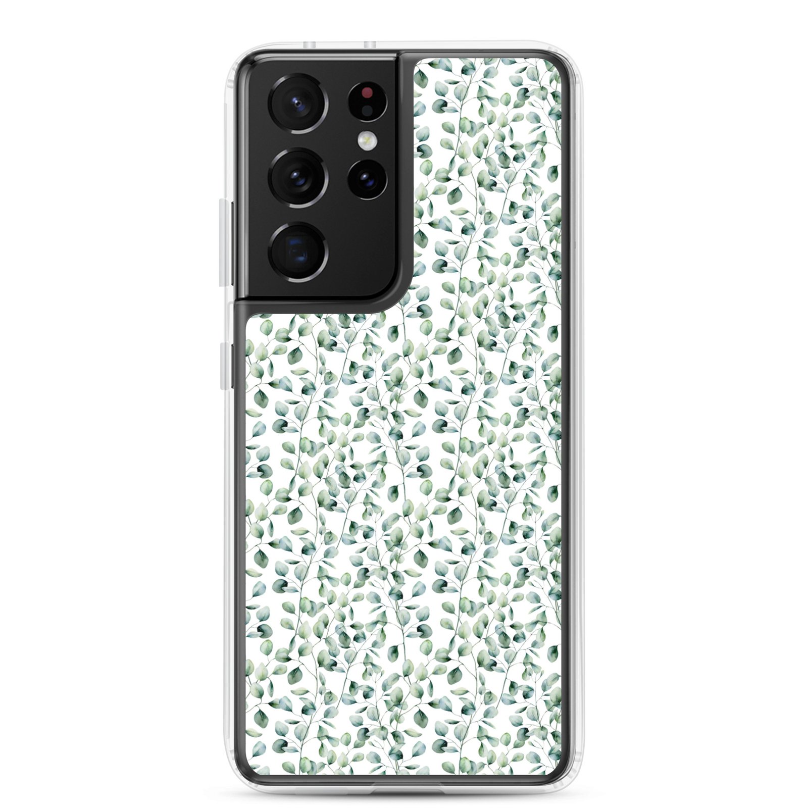 Thin Branch and Green Leaves - Clear Galaxy Case - Image 10