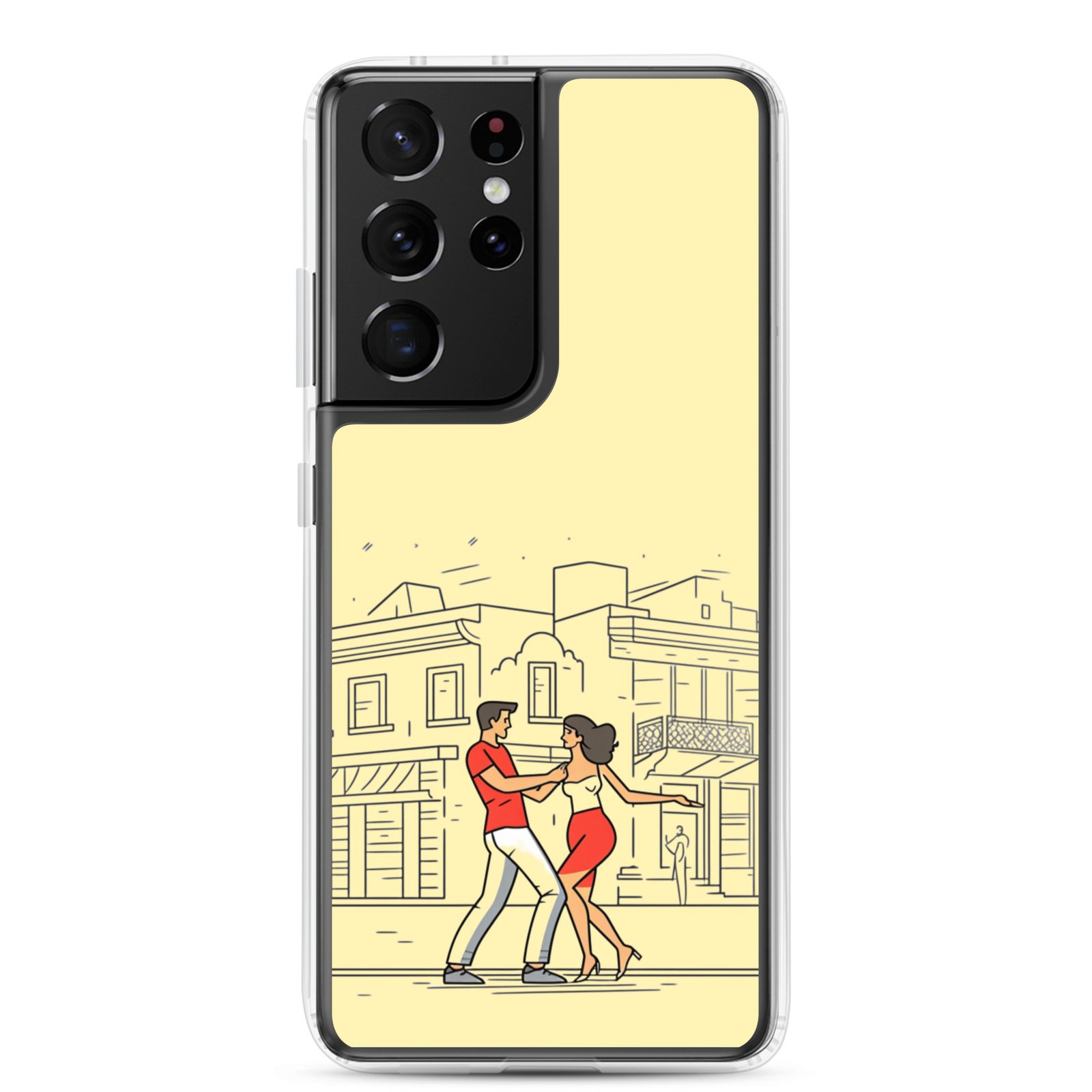 Couple Dancing Bachata - Clear Galaxy Case - Image 10