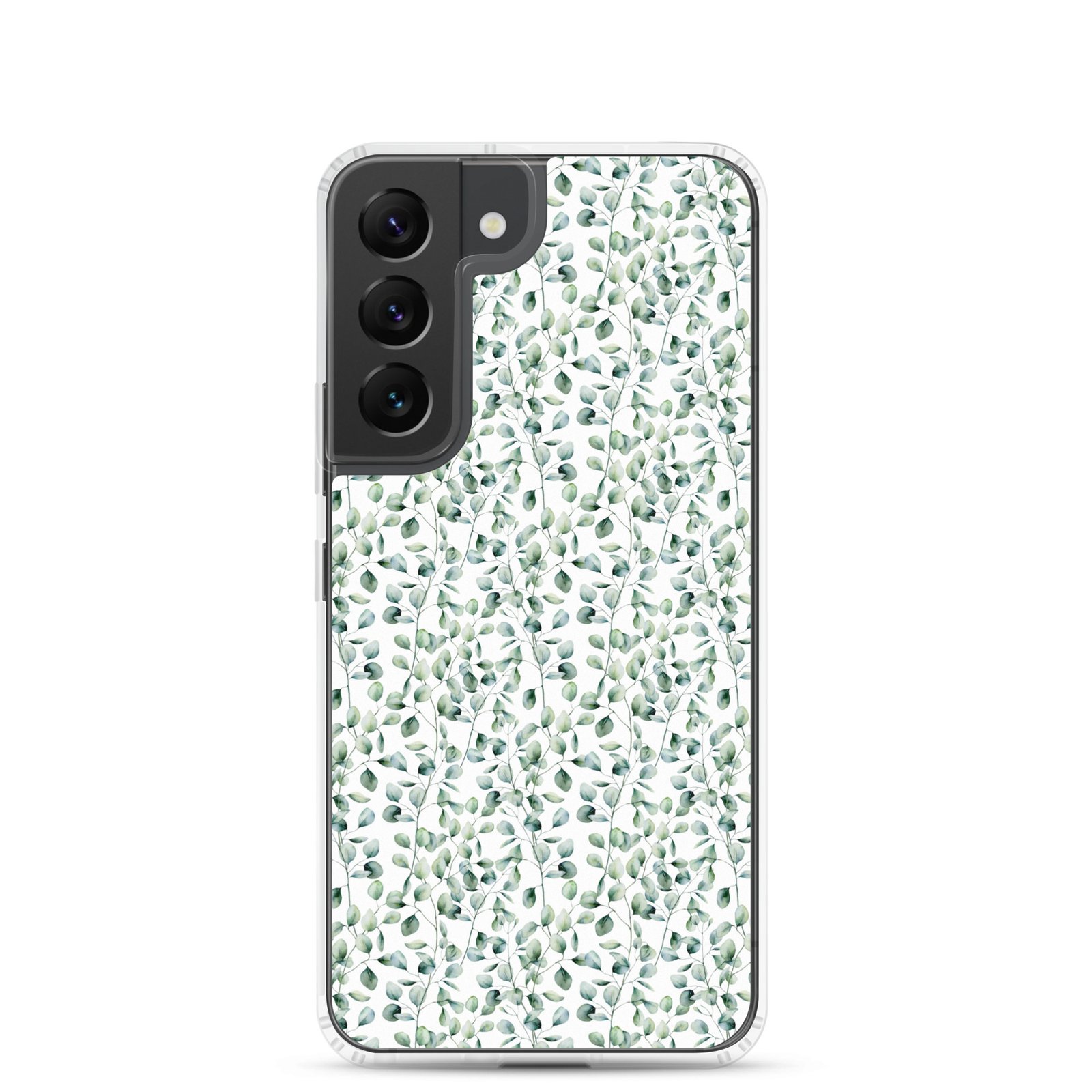 Thin Branch and Green Leaves - Clear Galaxy Case - Image 18