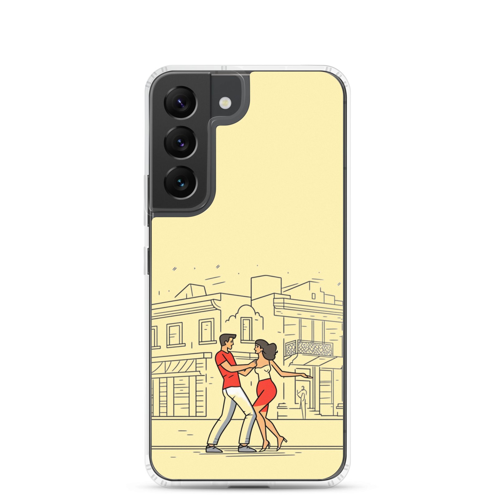 Couple Dancing Bachata - Clear Galaxy Case - Image 18