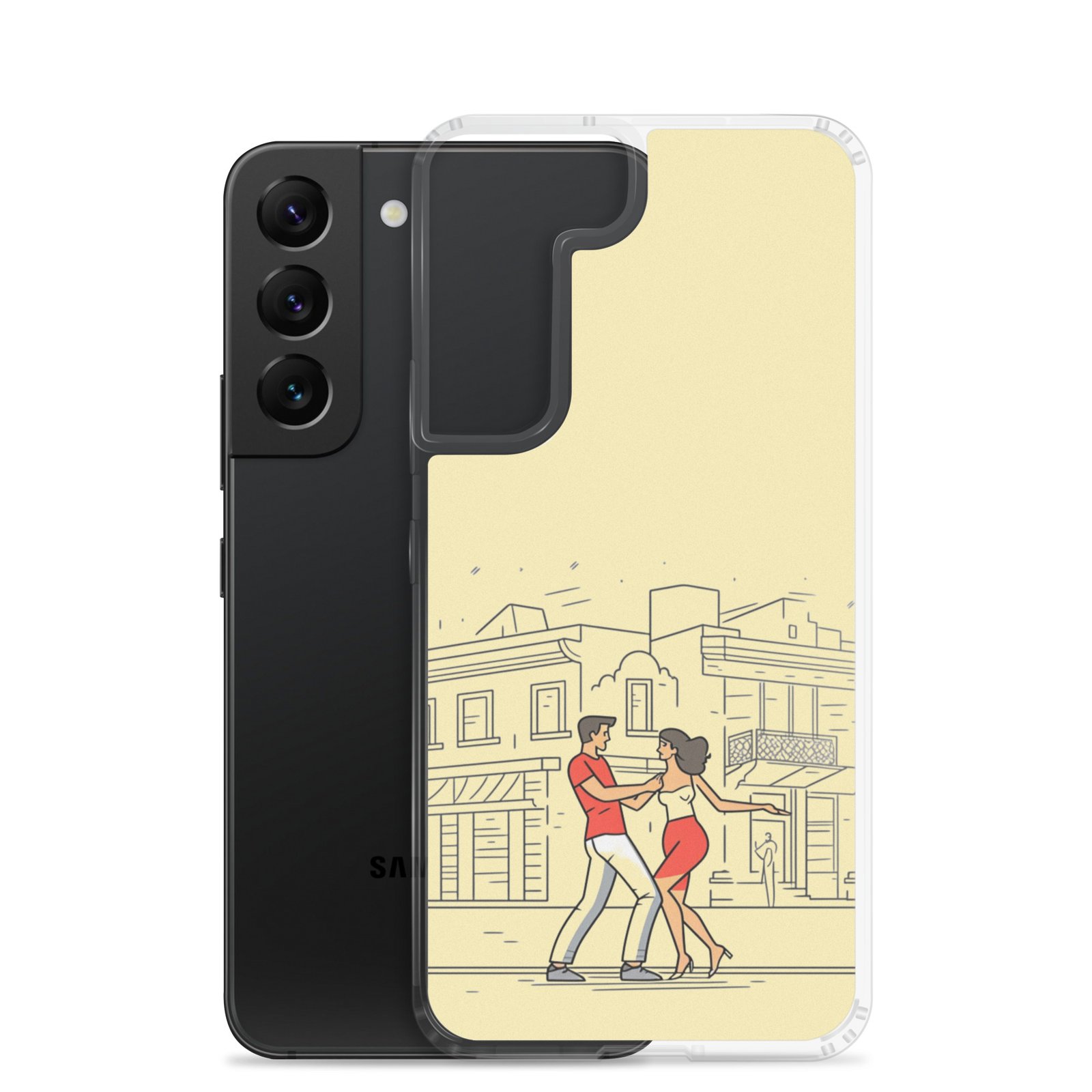Couple Dancing Bachata - Clear Galaxy Case - Image 19