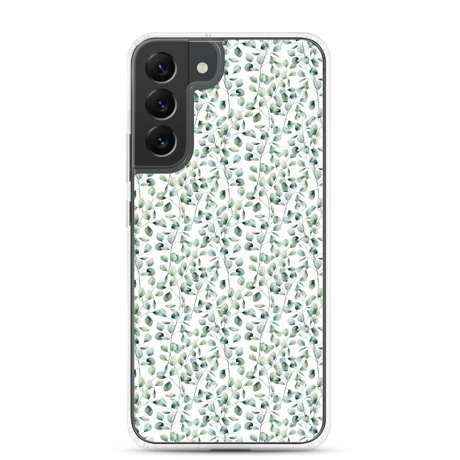 Thin Branch and Green Leaves - Clear Galaxy Case - Image 14