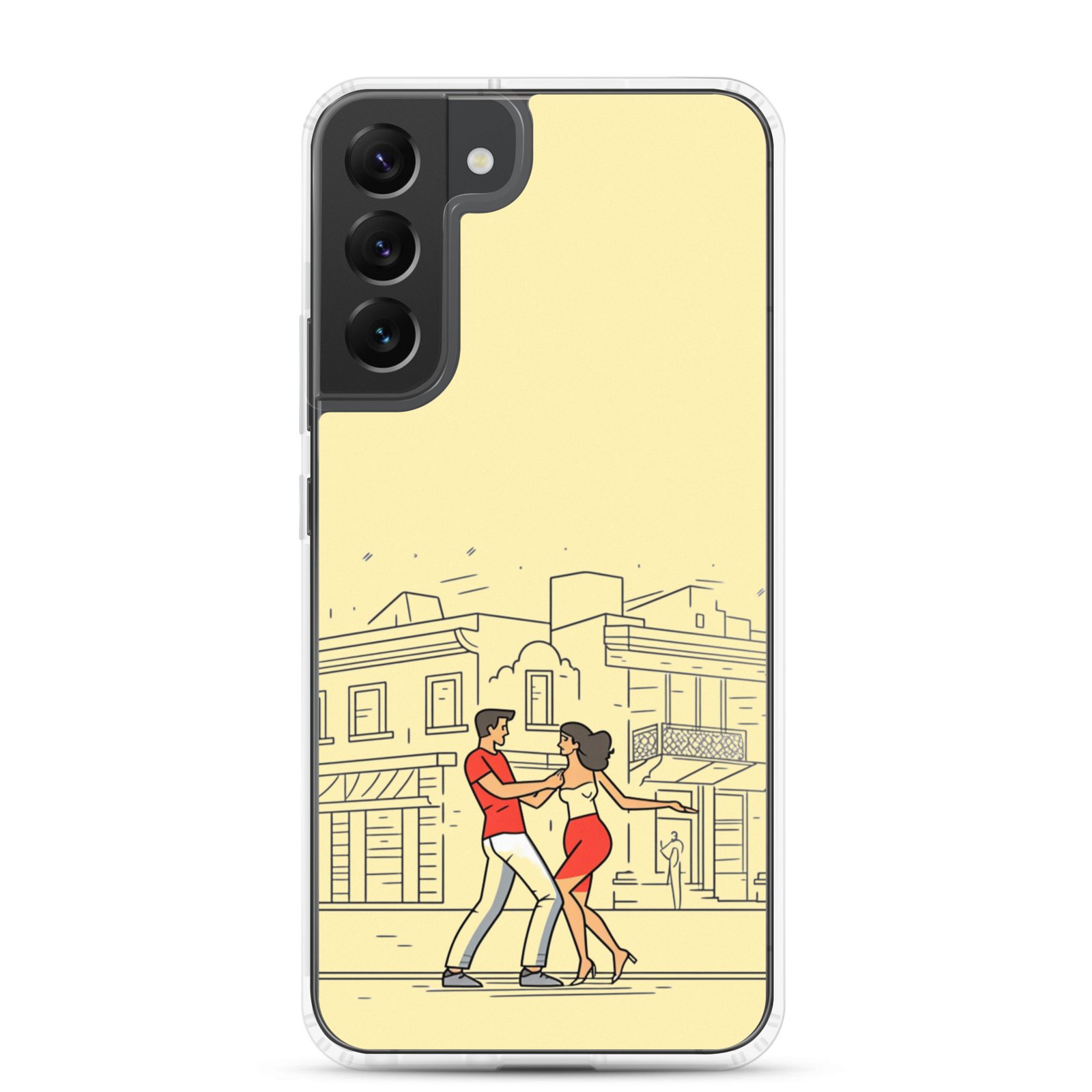 Couple Dancing Bachata - Clear Galaxy Case - Image 14