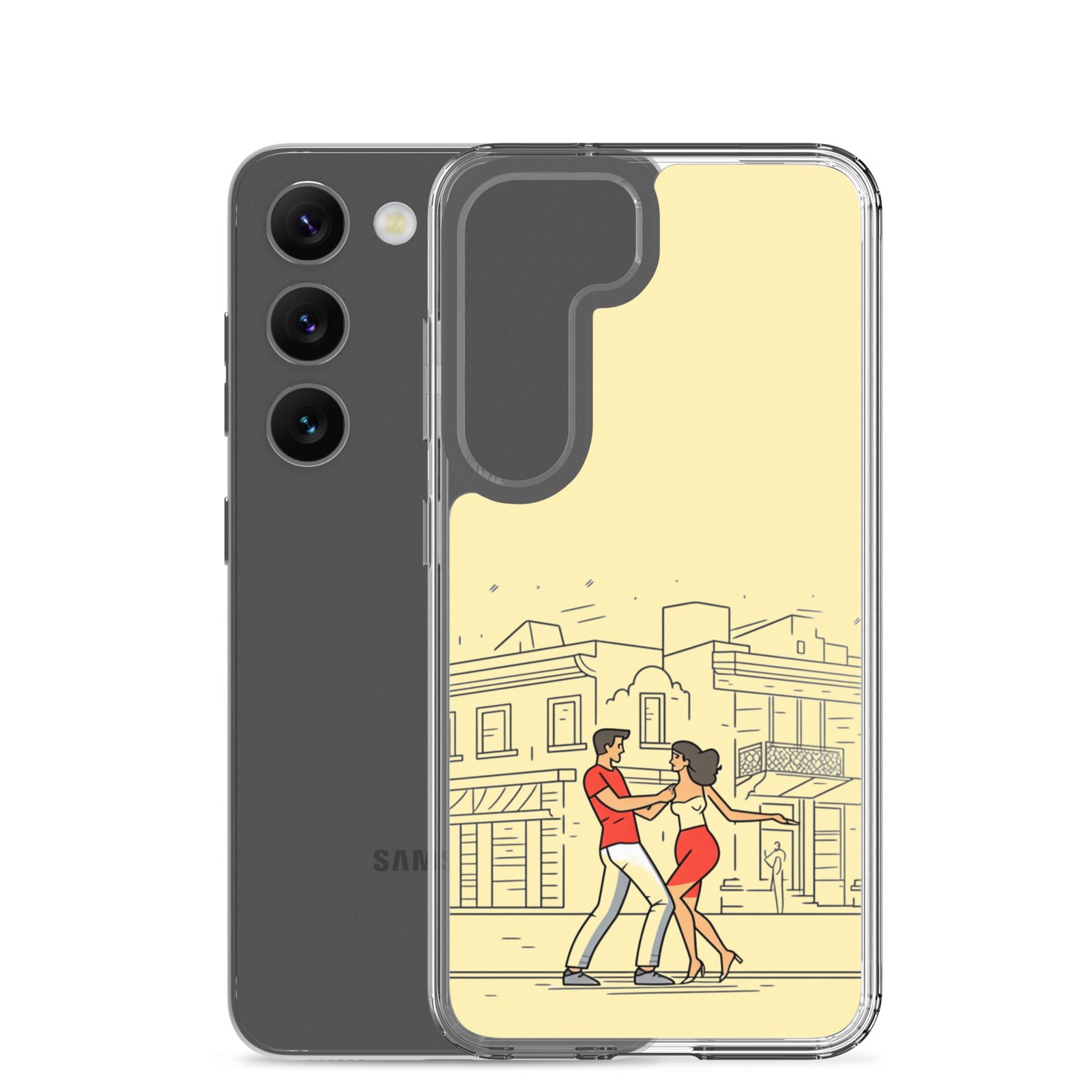 Couple Dancing Bachata - Clear Galaxy Case - Image 31