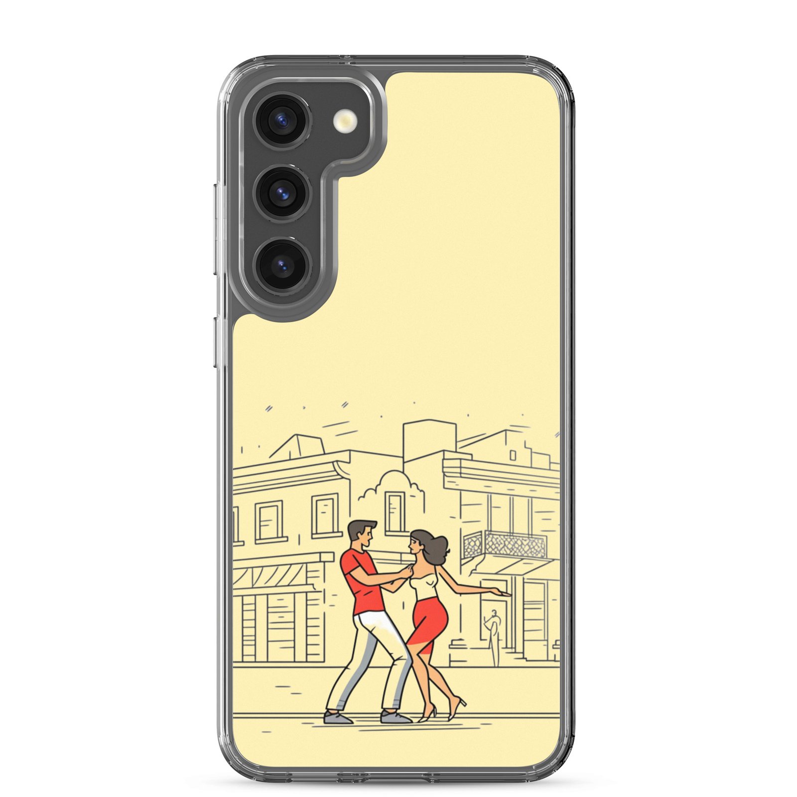 Couple Dancing Bachata - Clear Galaxy Case - Image 26