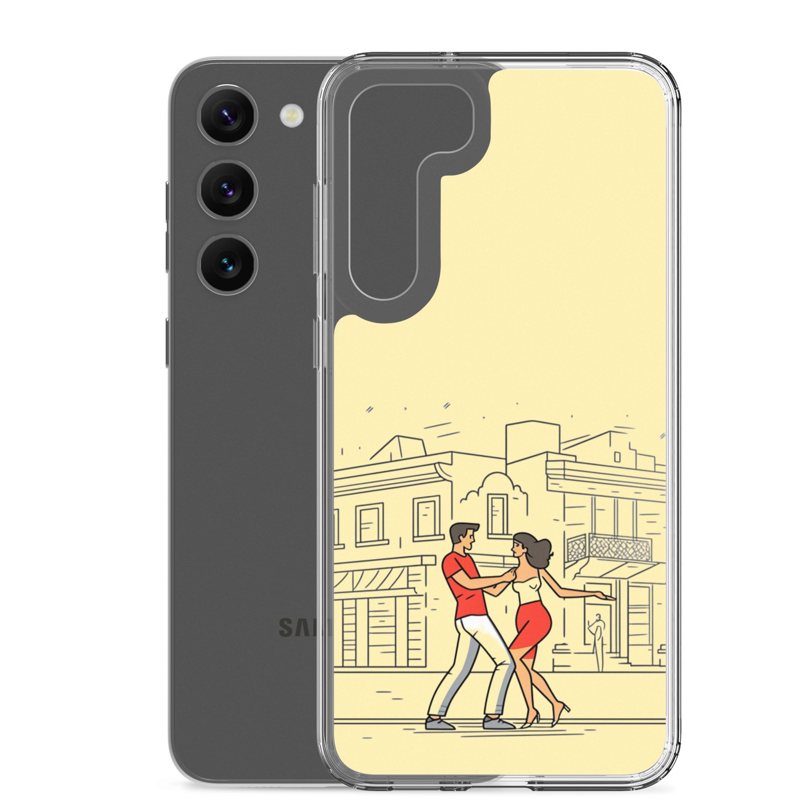 Couple Dancing Bachata - Clear Galaxy Case - Image 27