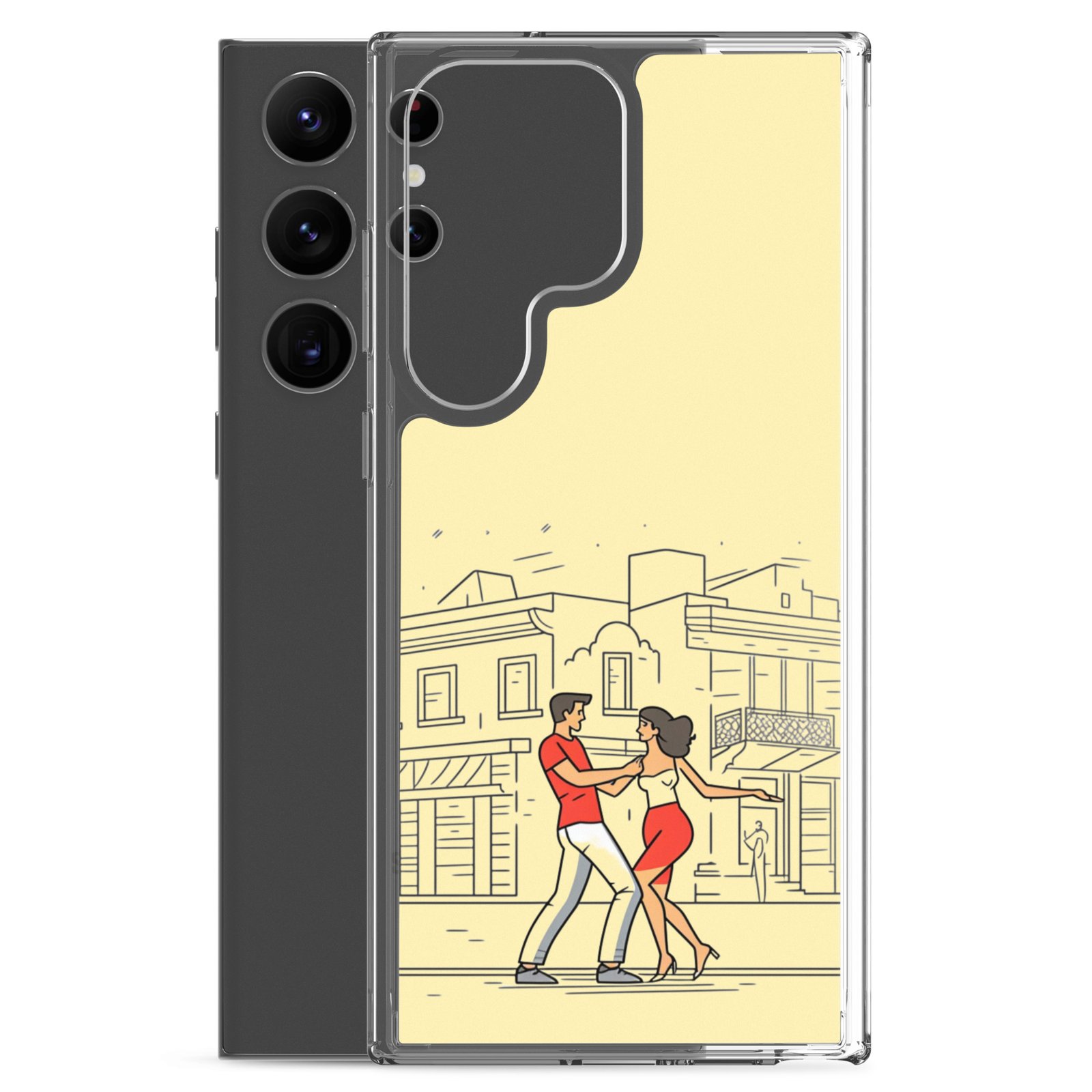 Couple Dancing Bachata - Clear Galaxy Case - Image 29