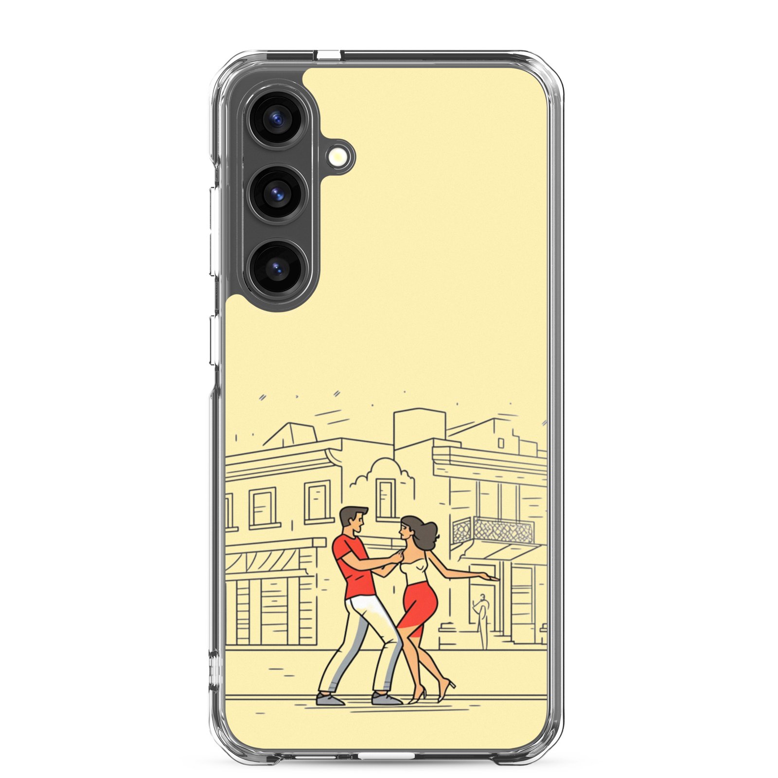 Couple Dancing Bachata - Clear Galaxy Case - Image 32