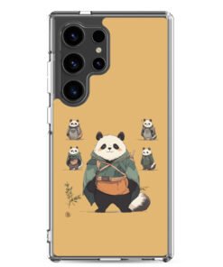 Cute Panda - Clear Galaxy Case