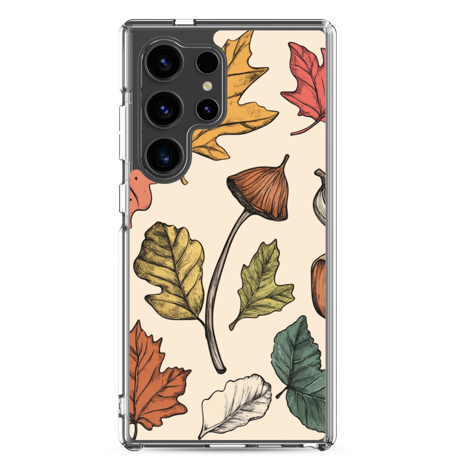 Autumn Leaves - Clear Galaxy Case