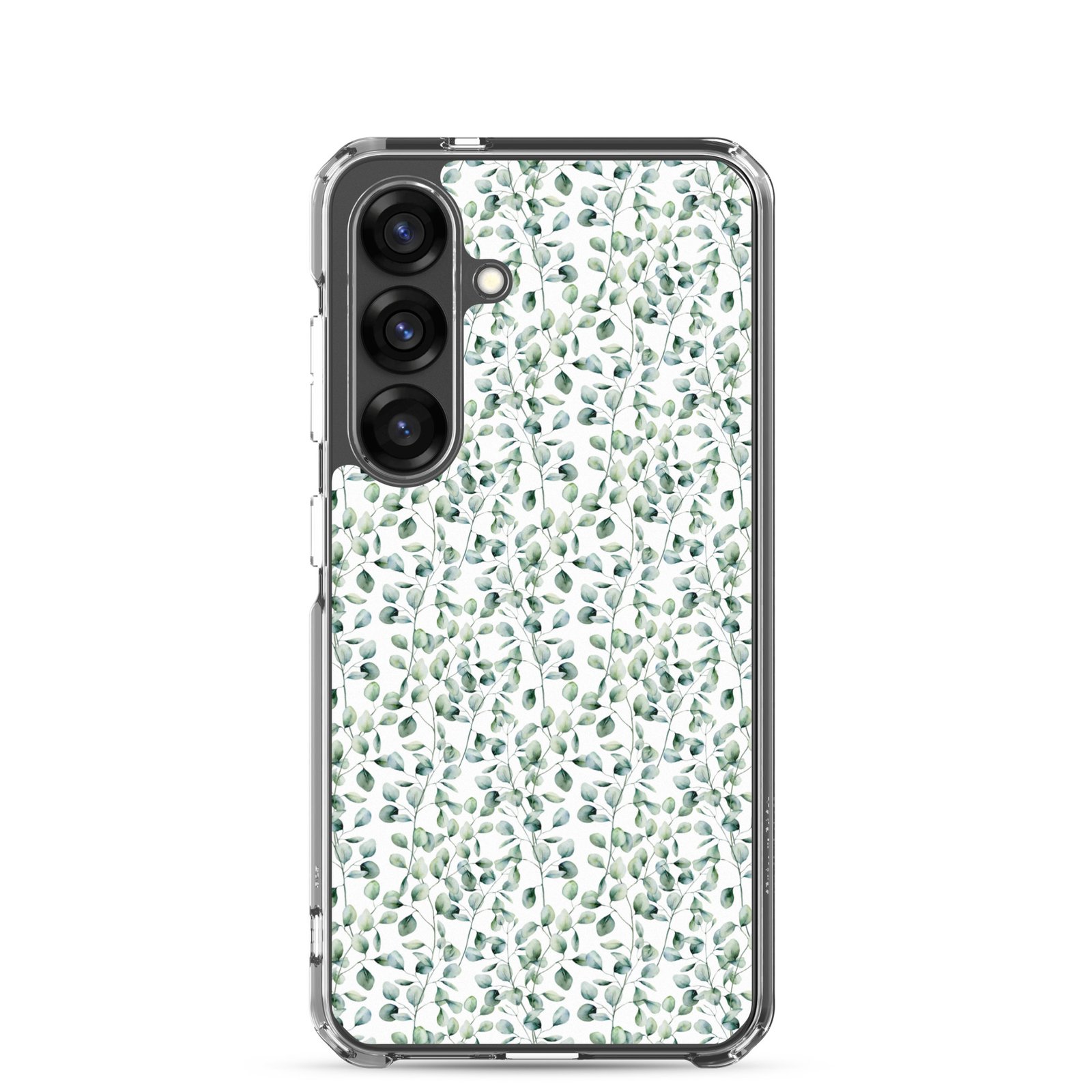 Thin Branch and Green Leaves - Clear Galaxy Case - Image 24