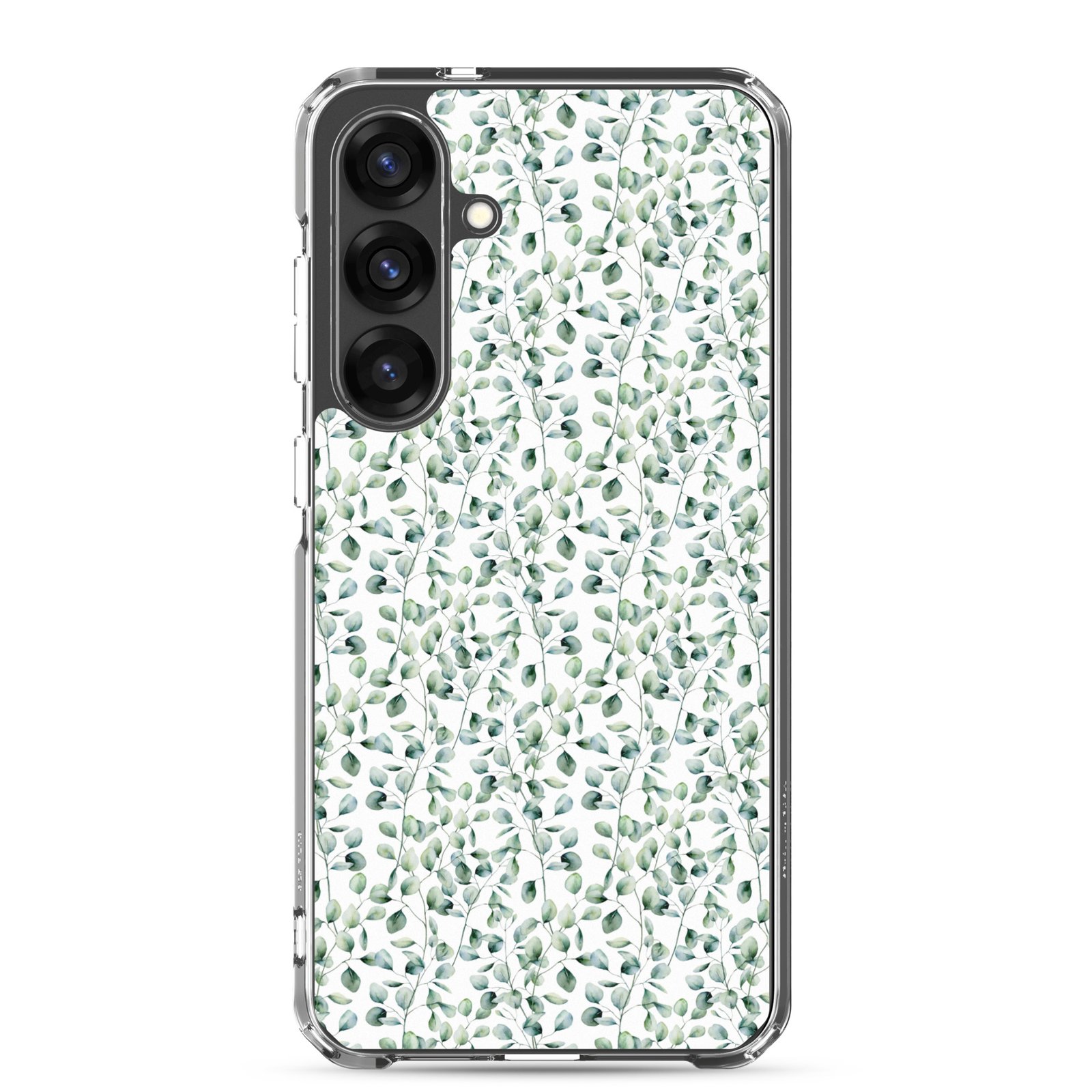 Thin Branch and Green Leaves - Clear Galaxy Case - Image 20