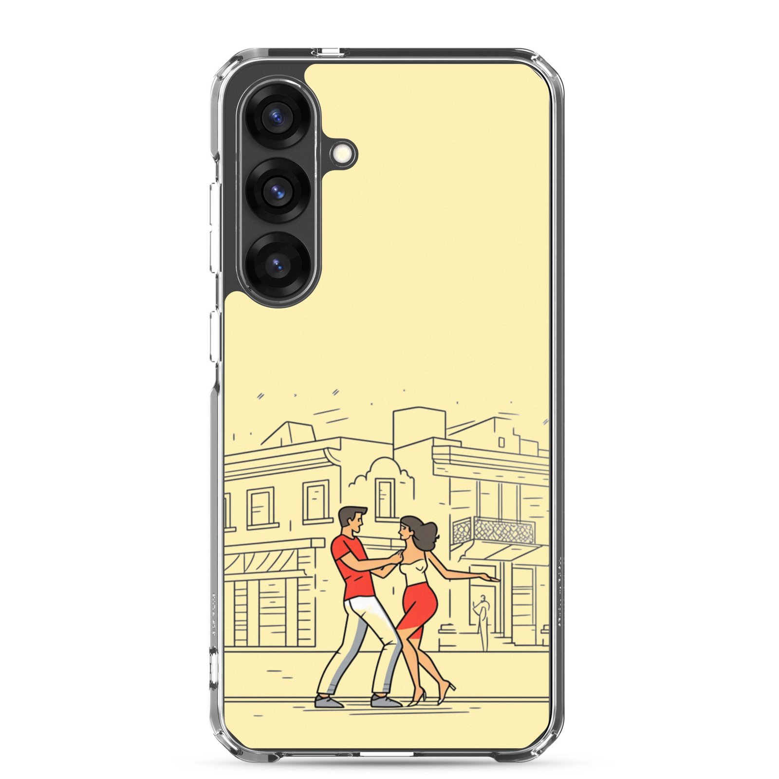 Couple Dancing Bachata - Clear Galaxy Case - Image 20