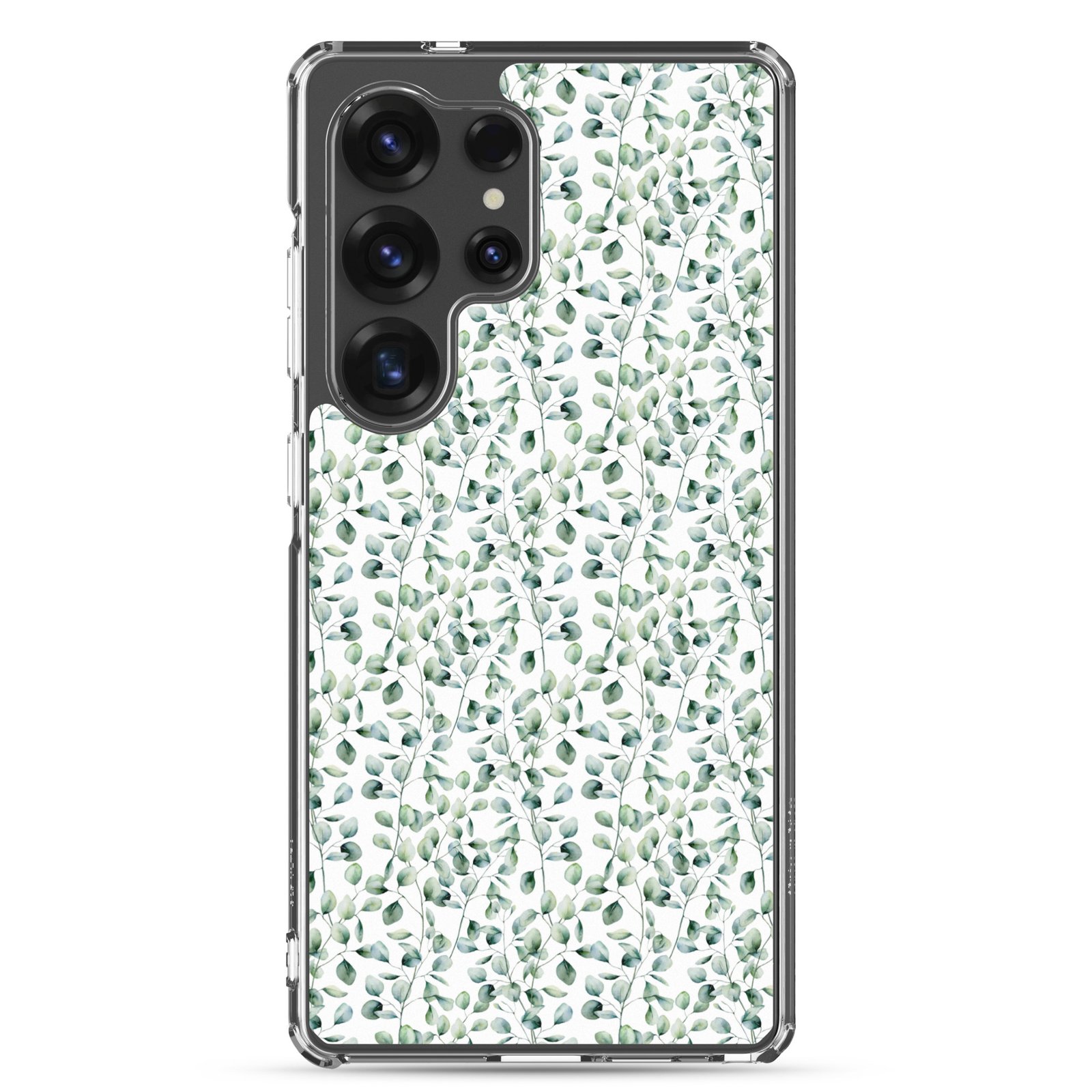 Thin Branch and Green Leaves - Clear Galaxy Case - Image 22