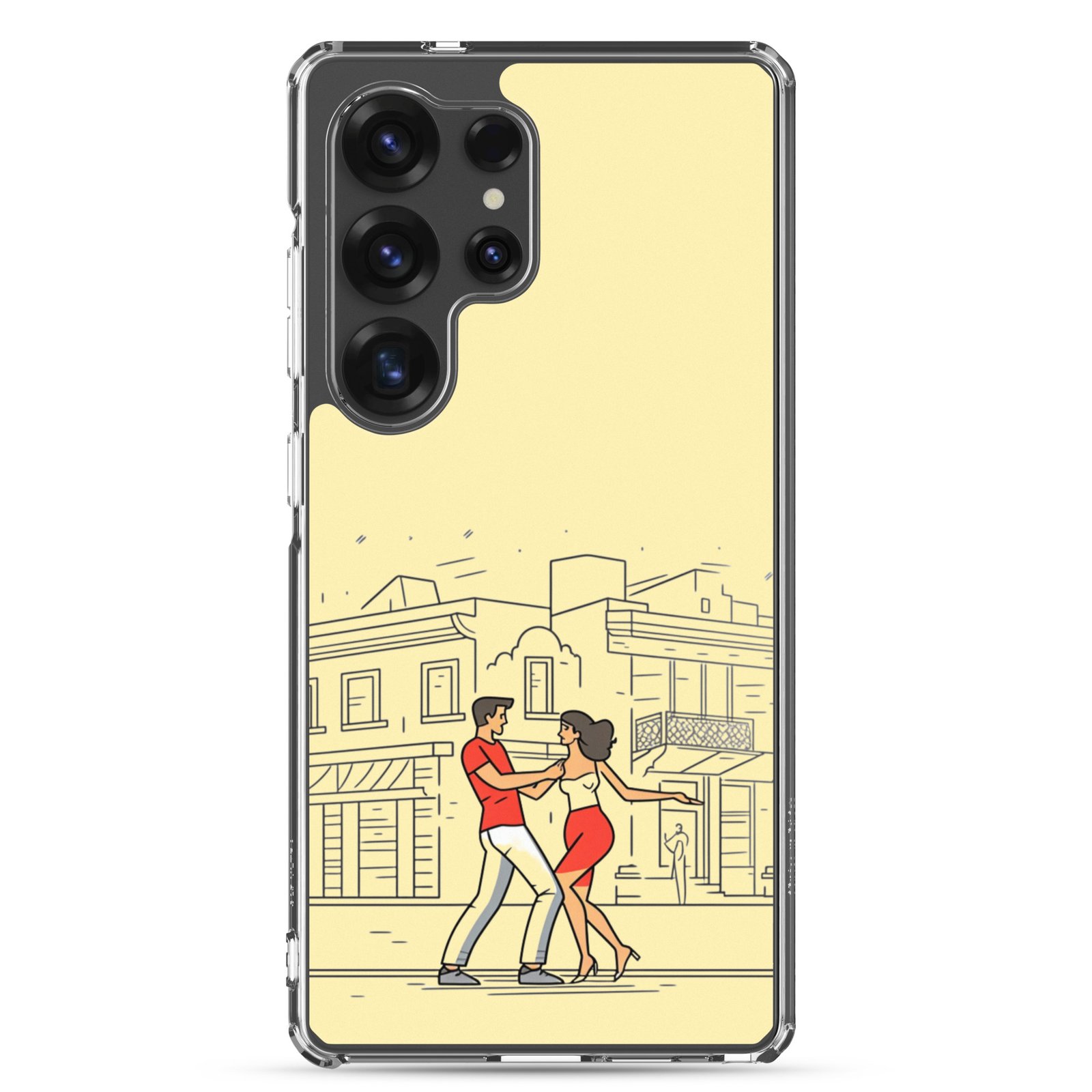 Couple Dancing Bachata - Clear Galaxy Case - Image 22