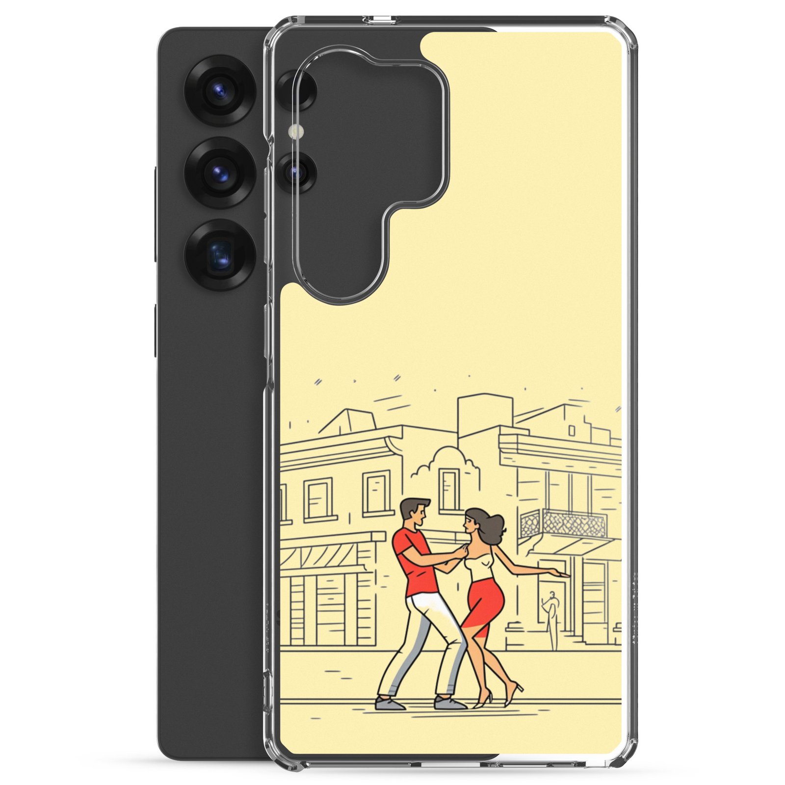 Couple Dancing Bachata - Clear Galaxy Case - Image 23