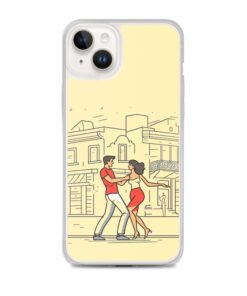 Alternative view of Couple Dancing Bachata - Clear iPhone Case