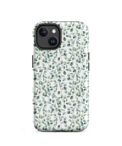 Alternative view of Thin Branch and Green Leaves - Tough iPhone Case