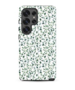 Thin Branch and Green Leaves - Tough Galaxy Case